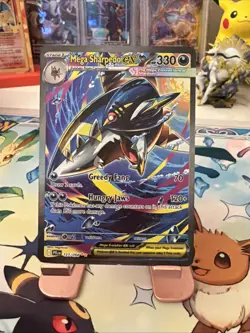Pokemon TCG Phantasmal Flames Mega Sharpedo ex SIR 127/094 - Image 1