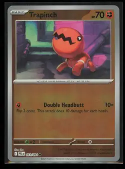 Trapinch 051/094 Pokemon Phantasmal Flames Common Near Mint REVERSE HOLO NM - Image 1