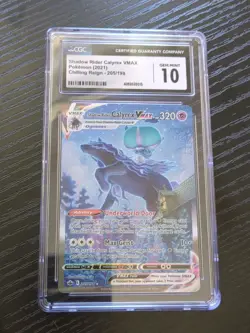 CGC 10 Shadow Rider Calyrex VMAX 205/198 Alt Art Secert Chilling Reign Pokemon - Image 1