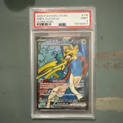 2025 POKEMON JTG EN-JOURNEY TOGETHER ULTRA RARE #176 HOP'S ZACIAN EX PSA 9 - Image 1