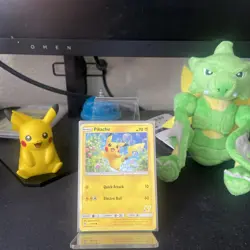 Pokemon TCG Pikachu 19/68 Battle Academy 2020 Stamp #15 Near Mint NM - Image 1