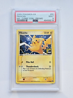 Pokemon Pikachu - Comic Con 60 - PSA 9 - Image 1