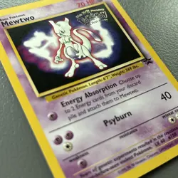 Pokemon Mewtwo BLACK STAR 3 - WOTC PROMO - POKEMON THE FIRST MOVIE 1999 - Image 1