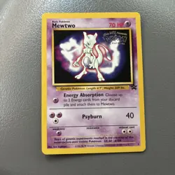 Pokemon Mewtwo BLACK STAR 3 - WOTC PROMO - POKEMON THE FIRST MOVIE 1999 - Image 2