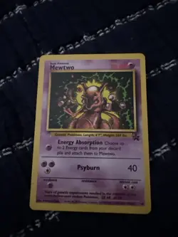 Pokemon TCG Mewtwo 14/53 Black Star Promo WOTC, Lightly Played, Vintage - Image 1