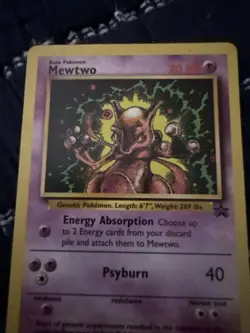Pokemon TCG Mewtwo 14/53 Black Star Promo WOTC, Lightly Played, Vintage - Image 2