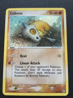 Cubone 60/112 Pokemon TCG Firered & Leafgreen Reverse Holo EXCELLENT CONDITION - Image 1
