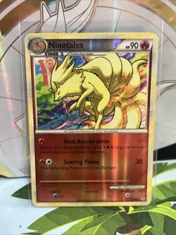 Ninetales 20/95 Reverse Holo Rare & HGSS Unleashed Pokemon TCG - Image 1