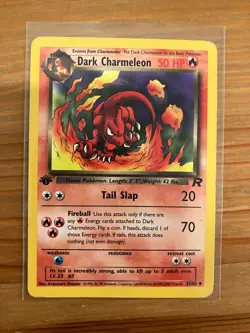 Pokemon TCG Team Rocket 1st Edition Dark Charmeleon 32/82 Uncommon Regular MP - Image 1
