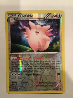 Clefable 98/135 Reverse Holo Rare Near Mint Black & White Plasma Pokemon - Image 1