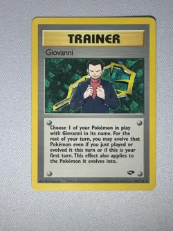 Pokemon TCG Pokemon Gym Challenge Trainer Giovanni Non-Holo 104/132 NM/LP - Image 1