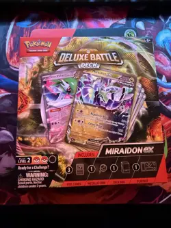 Pokemon TCG Deluxe Battle Deck Miraidon and Iron Valiant Ex Sealed Box New - Image 3
