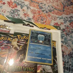 POKEMON SWORD SHIELD EVOLVING SKIES 3-PACK Blister BOOSTER EISCUE PROMO SEALED ‘ - Image 2