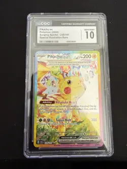 Pikachu EX 238/191 Special Illustration Rare Pokemon CGC 10 Gem Mint - Image 1