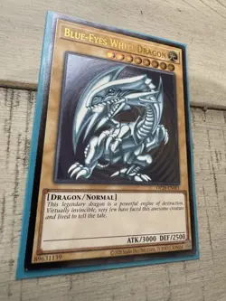 Blue-Eyes White Dragon - Ultimate Rare OP28-EN001 - Near Mint - Image 2
