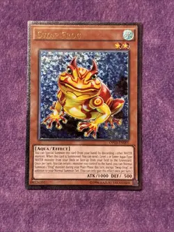 1x Yu-Gi-Oh! TCG Swap Frog OTS OP03-EN001 Unlimited Ultimate Rare EURO LP - Image 1