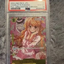 PSA10 Charlotte Pudding C ST07-008 Parallel Japanese ONE PIECE Girls Edition - Image 1