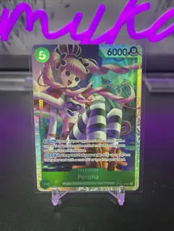 One Piece Perona OP14-033 SR AZURE SEA'S SEVEN ENGLISH OP14 Ships Immediately - Image 1