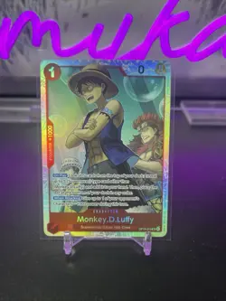 One Piece Monkey D. Luffy OP14-013 SR AZURE SEA'S SEVEN ENGLISH OP14 Ships Now - Image 1