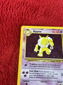 Hypno 8/62 Fossil Holo Wotc Pokemon Card Played 1999 - Image 2