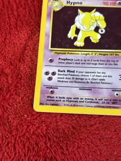 Hypno 8/62 Fossil Holo Wotc Pokemon Card Played 1999 - Image 4