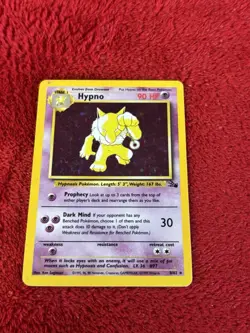 Hypno 8/62 Fossil Holo Wotc Pokemon Card Played 1999 - Image 5