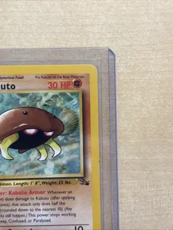 Pokemon TCG Kabuto Fossil 1st Edition Common Card 50/62 Regular LP - Image 3