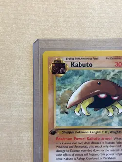 Pokemon TCG Kabuto Fossil 1st Edition Common Card 50/62 Regular LP - Image 4