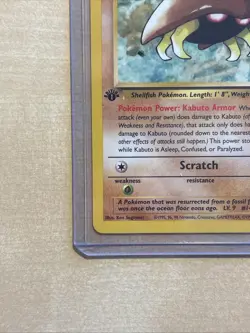 Pokemon TCG Kabuto Fossil 1st Edition Common Card 50/62 Regular LP - Image 5