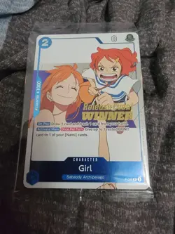 Girl (OP14 Release Event Winner) P-096 One Piece Promotion Cards Foil - Image 1