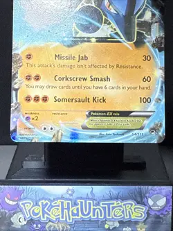 Pokemon Card Lucario EX 54/111 XY Furious Fists Ultra Rare Half Art Light Play - Image 3