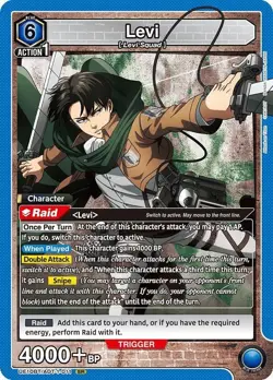 Levi UE10BT-AOT-1-011 SR Attack on Titan Union Arena Card - Image 1