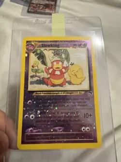 Pokemon Slowking 14/18 Southern Islands Reverse Holo Card LP+ WITH SWIRL - Image 1