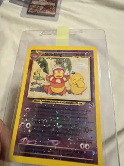 Pokemon Slowking 14/18 Southern Islands Reverse Holo Card LP+ WITH SWIRL - Image 2