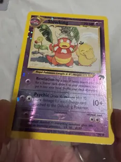 Pokemon Slowking 14/18 Southern Islands Reverse Holo Card LP+ WITH SWIRL - Image 3