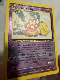 Pokemon Slowking 14/18 Southern Islands Reverse Holo Card LP+ WITH SWIRL - Image 5
