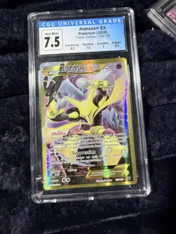 Alakazam EX Fates Collide Holo Secret Rare Card 125/124 CGC 7.5 Pokemon TCG - Image 1