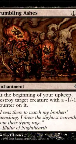 Crumbling Ashes LP Light Play Eventide MTG [12117] - Image 1