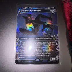 Symbiote Spider-Man Borderless Foil - Marvel's Spider-Man MTG - Image 1