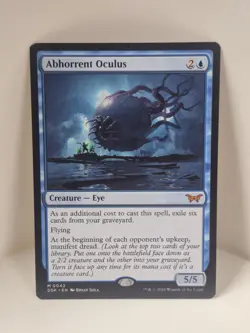 MTG Magic the Gathering Abhorrent Oculus (42/469) Duskmourn House of Horror LP - Image 1