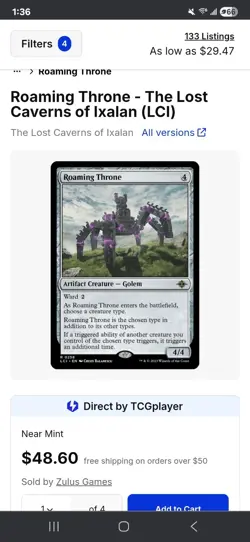 Magic The Gathering - Roaming Throne - LCI#258 - Image 3