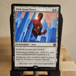 NM-Mint, English MTG Regular With Great Power... Marvel's Spider-Man Magic the G - Image 1