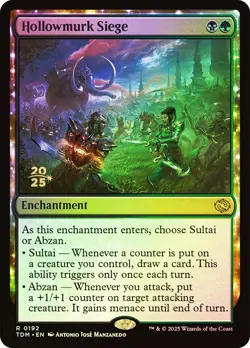 MTG FOIL Hollowmurk Siege (Prerelease) (Tarkir: Dragonstorm) - Promo #192 - Image 1