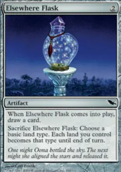 MTG Elsewhere Flask - Foil, Shadowmoor, Moderately Played, English - Image 1