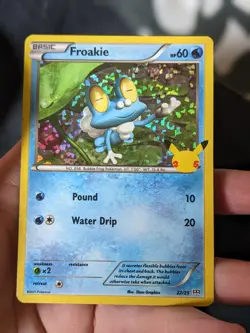 Froakie 22/25 2021 McDonald's 25th Anniversary Pokemon Card Promo Holo - Nm - Image 2