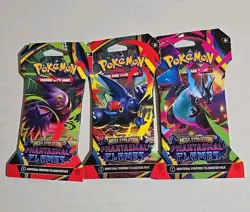 Pokemon TCG SEALED Phantasmal Flames Sleeved Booster Pack (LOT OF 3) - Image 1