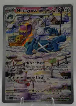Metagross 178/162 TEF Temporal Forces Illustration Rare Pokemon TCG Card NM - Image 1