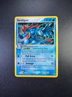 2005 Pokemon Feraligatr EX Unseen Forces Holo 4/115 - Image 1