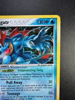2005 Pokemon Feraligatr EX Unseen Forces Holo 4/115 - Image 3