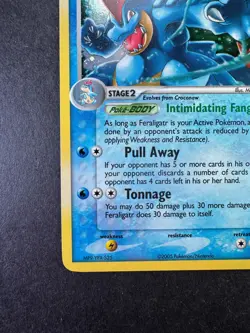 2005 Pokemon Feraligatr EX Unseen Forces Holo 4/115 - Image 4
